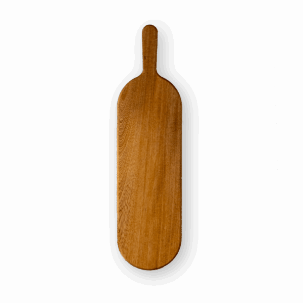 Tabla de madera ovalada