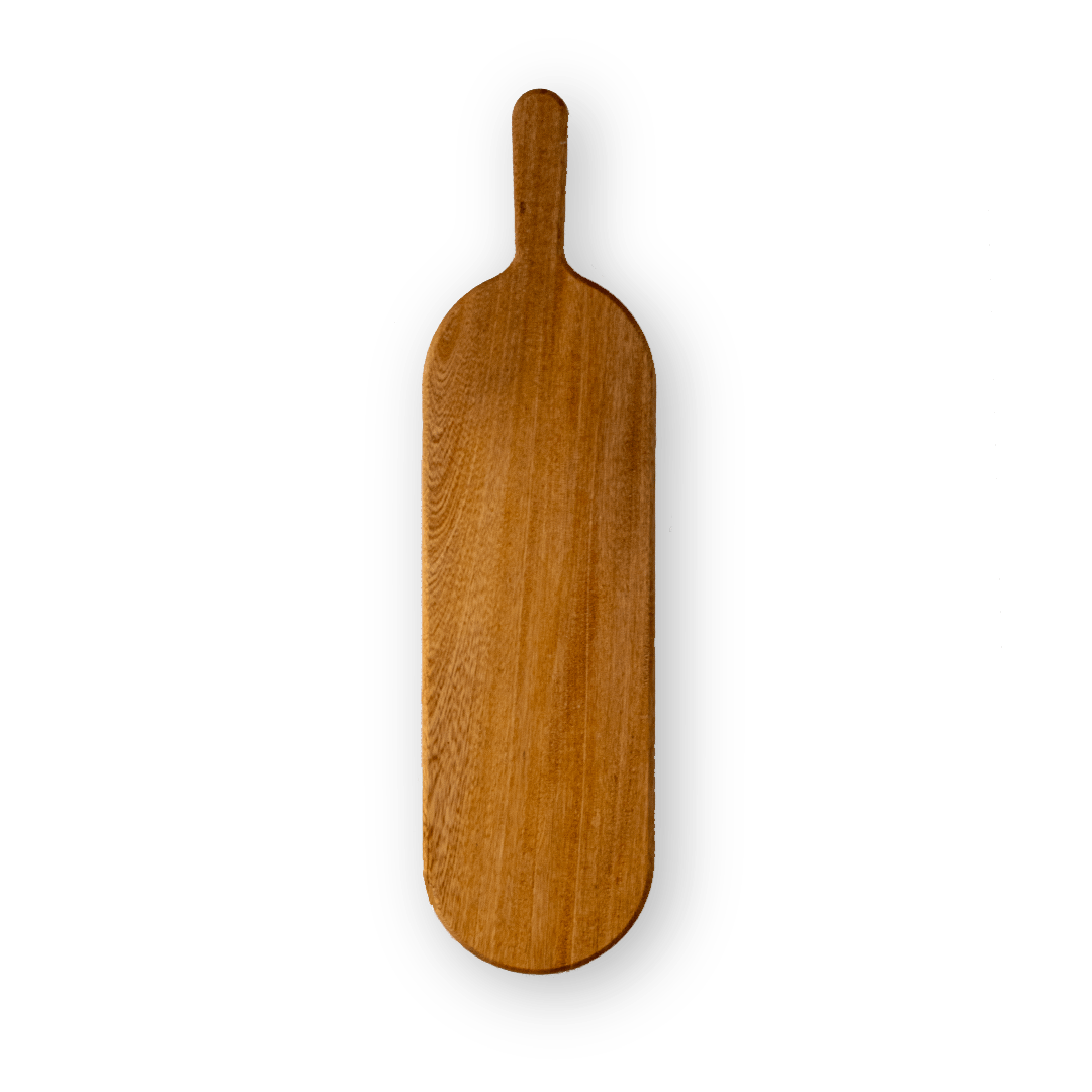 Tabla de madera ovalada